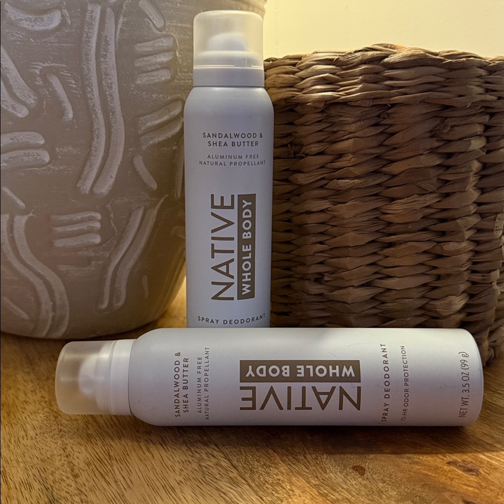 2 Native Sandalwood & Shea Butter Whole Body Spray new